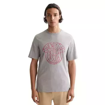 Футболка Scotch & Soda Denim Artwork, серый