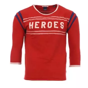 Футболка Scotch & Soda Heroes 3/4 sleeve T-shirt, красный
