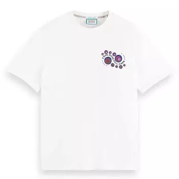 Футболка Scotch & Soda Music Artwork, белый