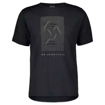 Футболка Scott Men's DEFINED MERINO GRAPHIC SS Mountain, черный