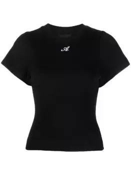 Футболка Script A из органического хлопка Axel Arigato, черный