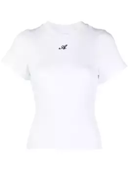 Футболка Script A из органического хлопка Axel Arigato, белый