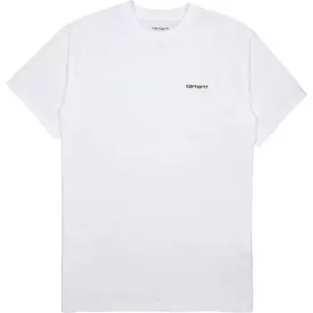 Футболка Script Embroidery Carhartt WIP, цвет Wei/Schwarz