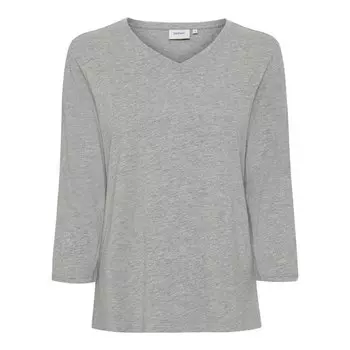 Футболка Sea Ranch Kaya Long Sleeve V Neck, серый