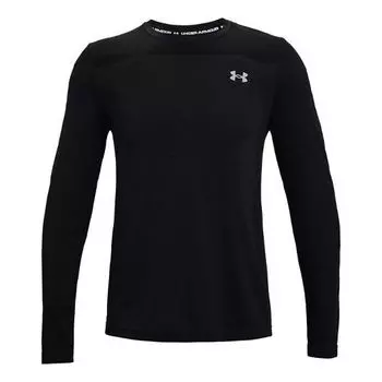 Футболка seamless long sleeve t-shirt 'black' Under Armour, черный