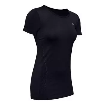 Футболка seamless training sports short sleeve black Under Armour, черный