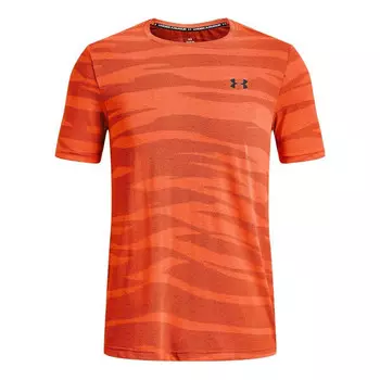 Футболка seamless wave t-shirt 'orange' Under Armour, оранжевый