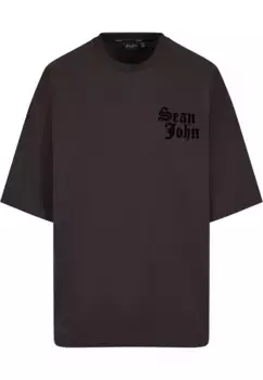 Футболка Sean John "Мужская футболка Sean John JM232-001-04 SJ Old English Logo Yacht Club ", черный