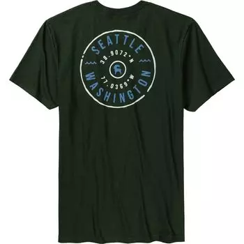 Футболка Seattle tree Backcountry, зеленый