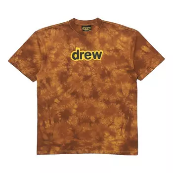 Футболка secret t-shirt 'brown tie dye' Drew House, коричневый