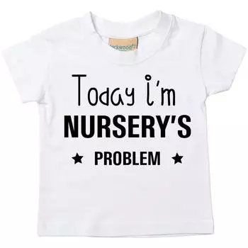 Футболка «Сегодня я проблема детского сада» 60 SECOND MAKEOVER, белый