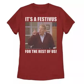 Футболка Seinfeld Festivus среди юниоров Фрэнк «Это праздник для всех нас» Licensed Character
