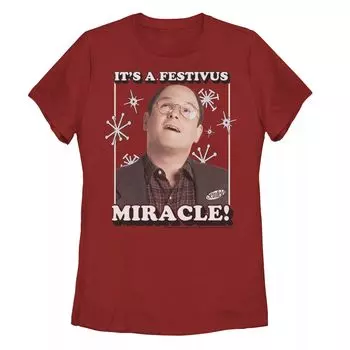 Футболка Seinfeld George It's A Festivus Miracle с портретом среди юниоров Licensed Character