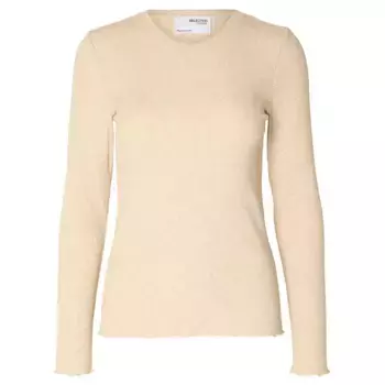 Футболка Selected Anna, бежевый