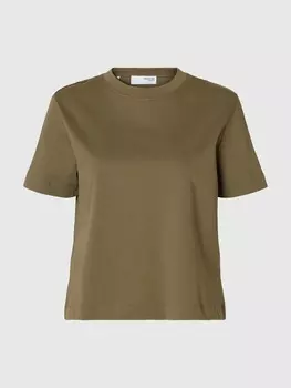 Футболка SELECTED FEMME Shirt, зеленый