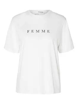 Футболка Selected Femme VILJA, белый