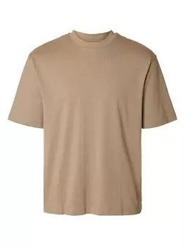 Футболка SELECTED HOMME, бежевый