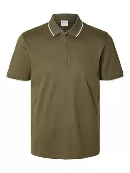 Футболка SELECTED HOMME SLHFIGO, оливковый