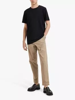 Футболка Selected из органического хлопка, черная