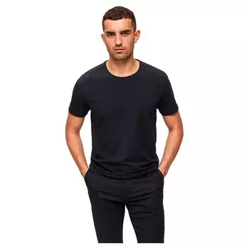 Футболка Selected New Pima Short Sleeve O Neck B, черный