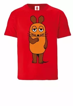 Футболка SENDUNG MIT DER MAUS LOGOSHIRT, красный