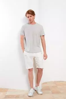 Футболка – Серая – Классический крой LC Waikiki, серый