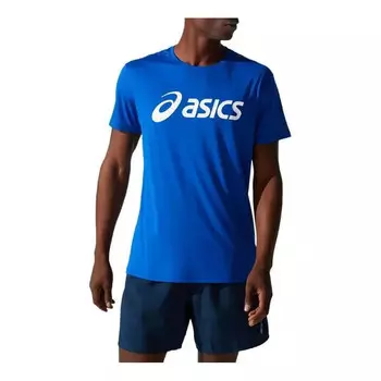 Футболка серебристая футболка Asics, синий
