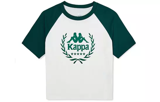 Футболка серии 1916, женская, разноцветная Kappa, Glass Green-3066