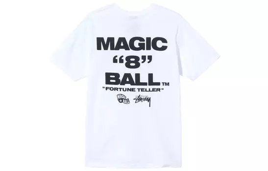 Футболка серии 8-ball унисекс белая Stussy, белый