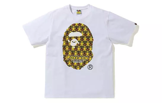 Футболка серии Ape Head унисекс A Bathing Ape, белый