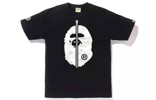 Футболка серии Ape Head унисекс A Bathing Ape, черный/белый