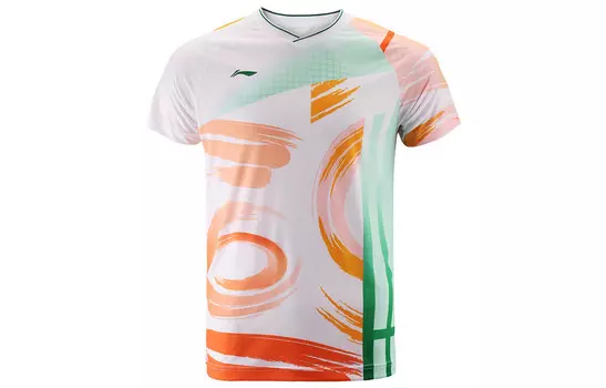 Футболка серии Badminton для мужчин, белая Lining, белый