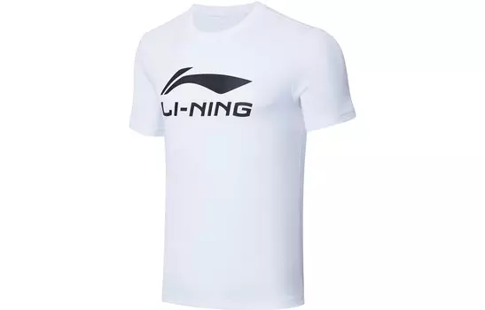 Футболка серии Badminton для мужчин, белая Lining, белый