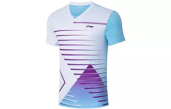 Футболка серии Badminton для мужчин, белая Lining, белый