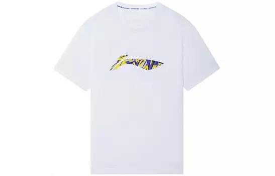 Футболка серии Badminton для мужчин, белая Lining, белый