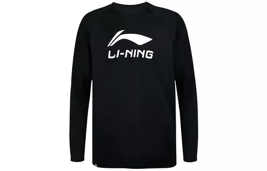 Футболка серии Badminton для мужчин, черная Lining, черный