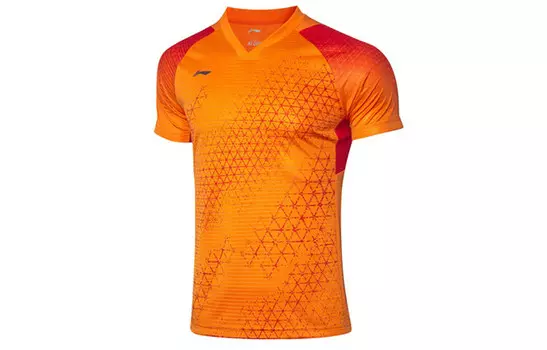 Футболка серии Badminton, мужская, цвет «оранжевый» Lining, оранжевый