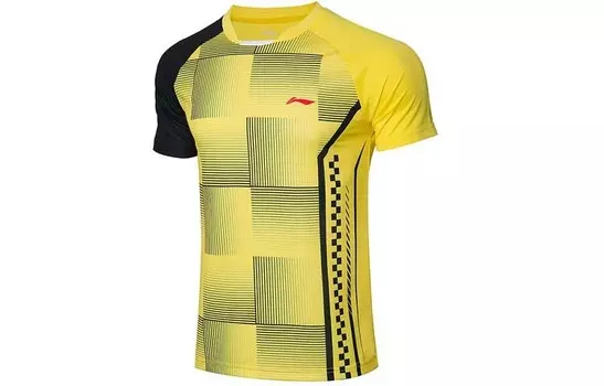 Футболка серии Badminton, мужская, лимонная Lining, цвет Lemon