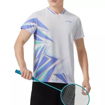 Футболка серии Badminton унисекс белая Lining, белый