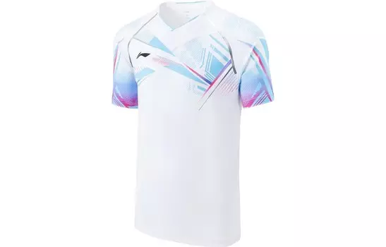 Футболка серии Badminton унисекс белая Lining, белый