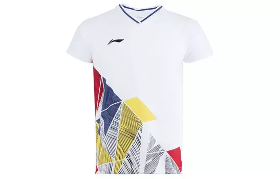 Футболка серии Badminton унисекс белая Lining, белый