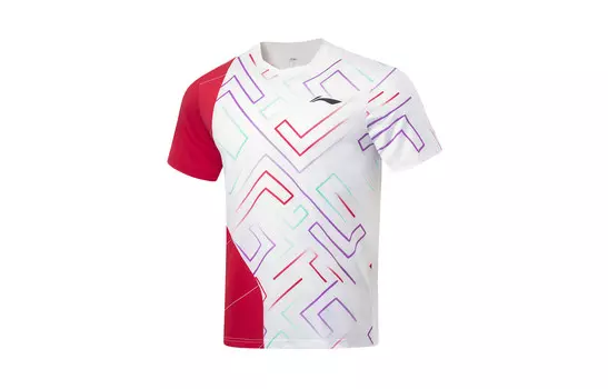 Футболка серии Badminton унисекс белая Lining, белый