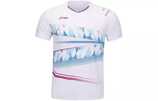 Футболка серии Badminton унисекс белая Lining, белый
