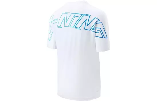 Футболка серии Badminton унисекс белая Lining, белый