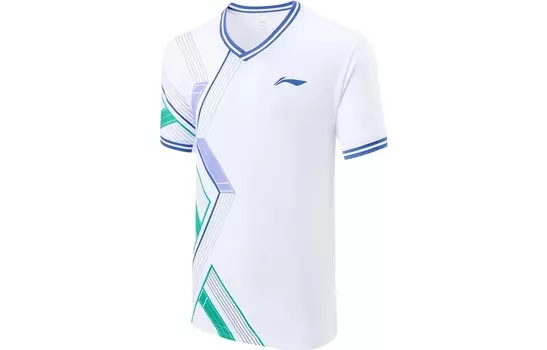 Футболка серии Badminton унисекс белая Lining, белый