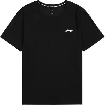 Футболка серии Badminton унисекс, черная Lining, черный