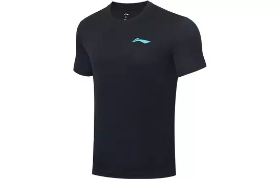 Футболка серии Badminton унисекс, черная Lining, черный