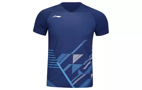 Футболка серии Badminton унисекс индиго Lining, индиго
