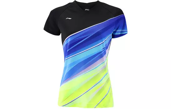 Футболка серии Badminton женская черная Lining