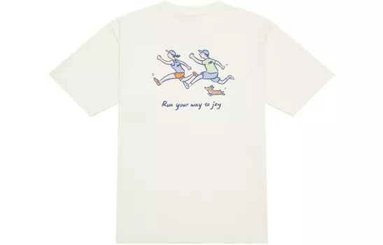 Футболка серии Centrepetal Life Illustration, унисекс, бежевая New Balance, цвет Apricot